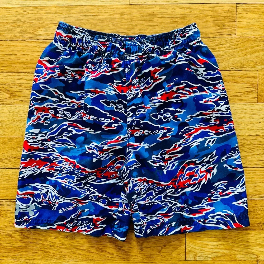 Under Armour & Hurley Blue Swim Trunks 2 pairs Size 6